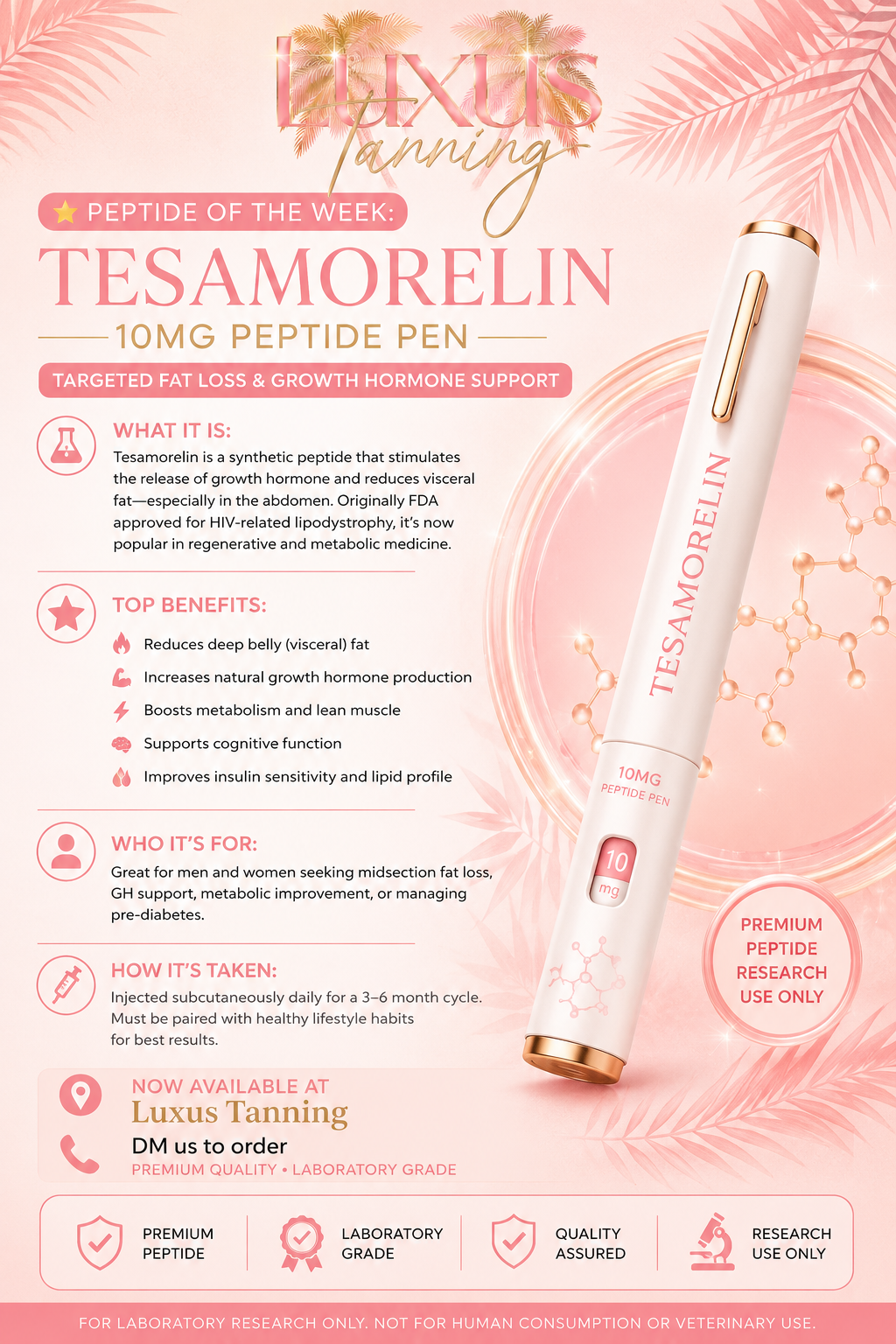 Tesamorelin pen 10mg